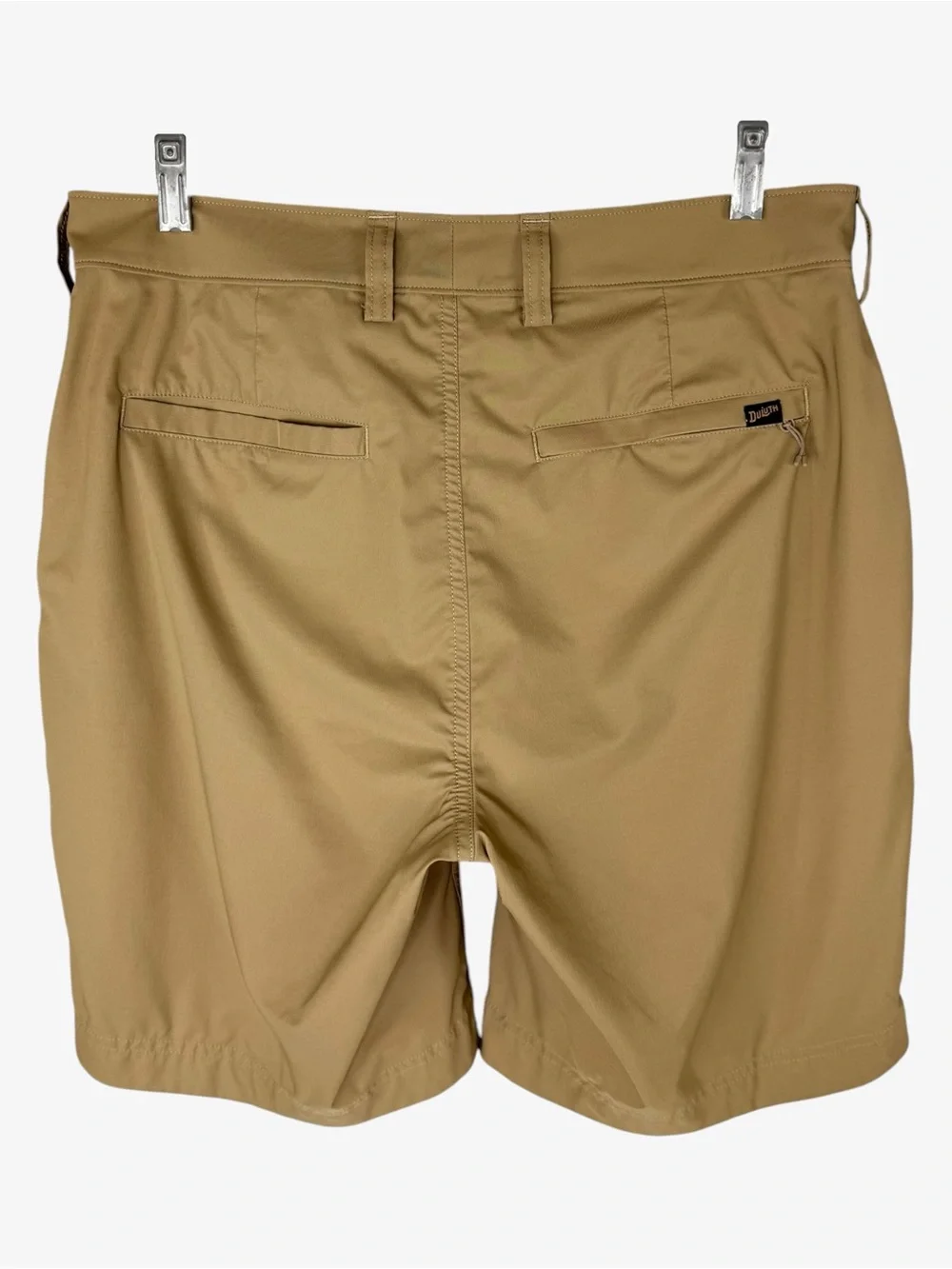 Duluth Trading Co Tan 9” Standard Fit Armachillo Chino Shorts 34 Performance